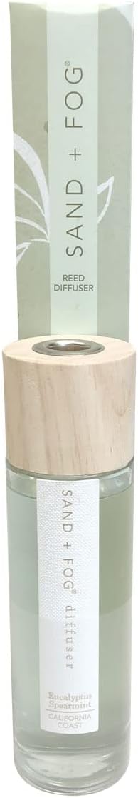 Sand + Fog Eucalyptus Spearmint Reed Diffuser | Made with Essential Oils | Fill Your Home with The Your Favorite Luxurious Fragrance