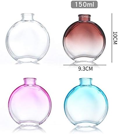 1Pcs 150ml/5oz Empty Refillable Glass Diffuser Bottles Aromatherapy Jar Container Fragrance Accessories Use for DIY Replacement Reed Diffuser Sticks Sets Essential Oils Crafts Decor Brown Gradient