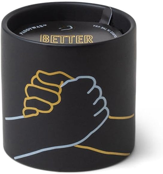 Paddywax Impressions Artisan Hand-Poured Scented Candle, 5.75-Ounce, Better Together (Incense & Smoke)