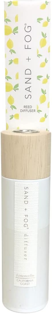Sand + Fog Limoncello Reed Diffuser | Made with Essential Oils | Fill Your Home with The Your Favorite Luxurious Fragrance