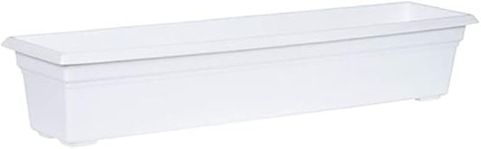 Novelty 16362 Countryside Flower Box Planter, 36-Inch, White.