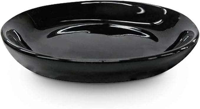 SEDLAV Ceramic Soap Dish, Soap Dish, Soap Holder, Bar Soap Holder, Bathroom Soap Holder (Black)