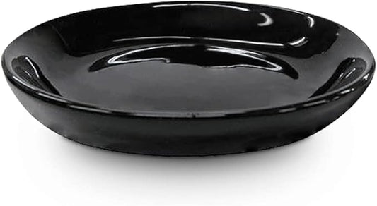 SEDLAV Ceramic Soap Dish, Soap Dish, Soap Holder, Bar Soap Holder, Bathroom Soap Holder (Black)