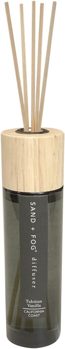 Sand + Fog Tahitian Vanilla Reed Diffuser | Made with Essential Oils | Fill Your Home with The Your Favorite Luxurious Fragrance