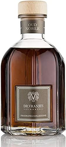 Dr. Vranjes - Oud Nobile 1250 ml Diffuser + Double Pack of White Sticks (3 Pieces Bundle)- Luxury Home Fragrance, Made in Italy, Main Scent: Oriental, Olfactory Pyramid: Bergamot, Oud, Myrrh