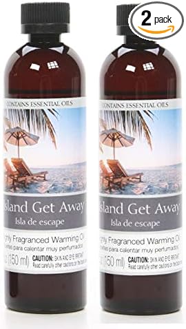 Hosley Set of 2 Island Get Away Fragrance Warming Oils 5 Ounce. Ideal Gift for Weddings spa Reiki Meditation Bathroom Settings. P1