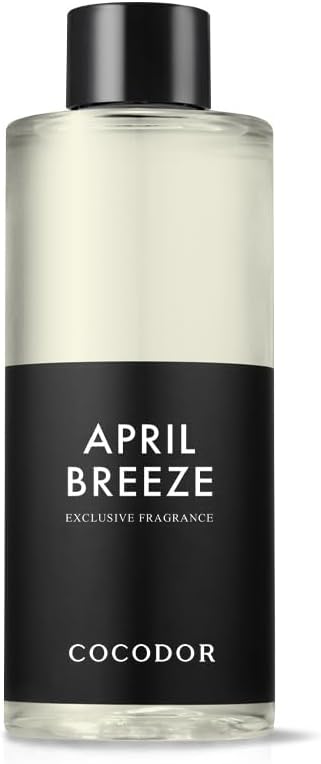 COCODOR Reed Diffuser Oil Refill/April Breeze/6.7oz(200ml)/1 Pack/Aroma Therapy, Home Fragrance, Scented Oils, Oils for Reed Diffuser, Office Décor, Decoration