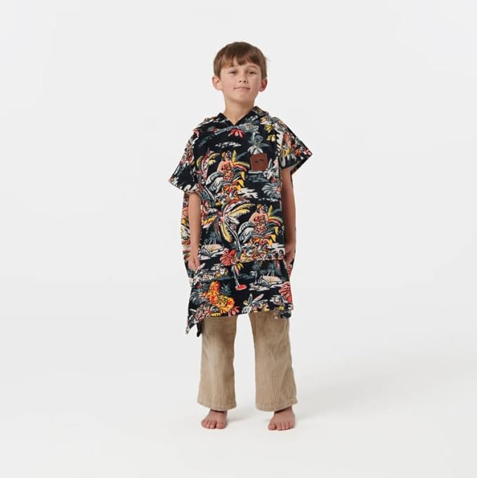 Slowtide Island Breeze Kids Changing Beach Poncho | Ultra Soft & Absorbent | Internal Access Dual Pockets