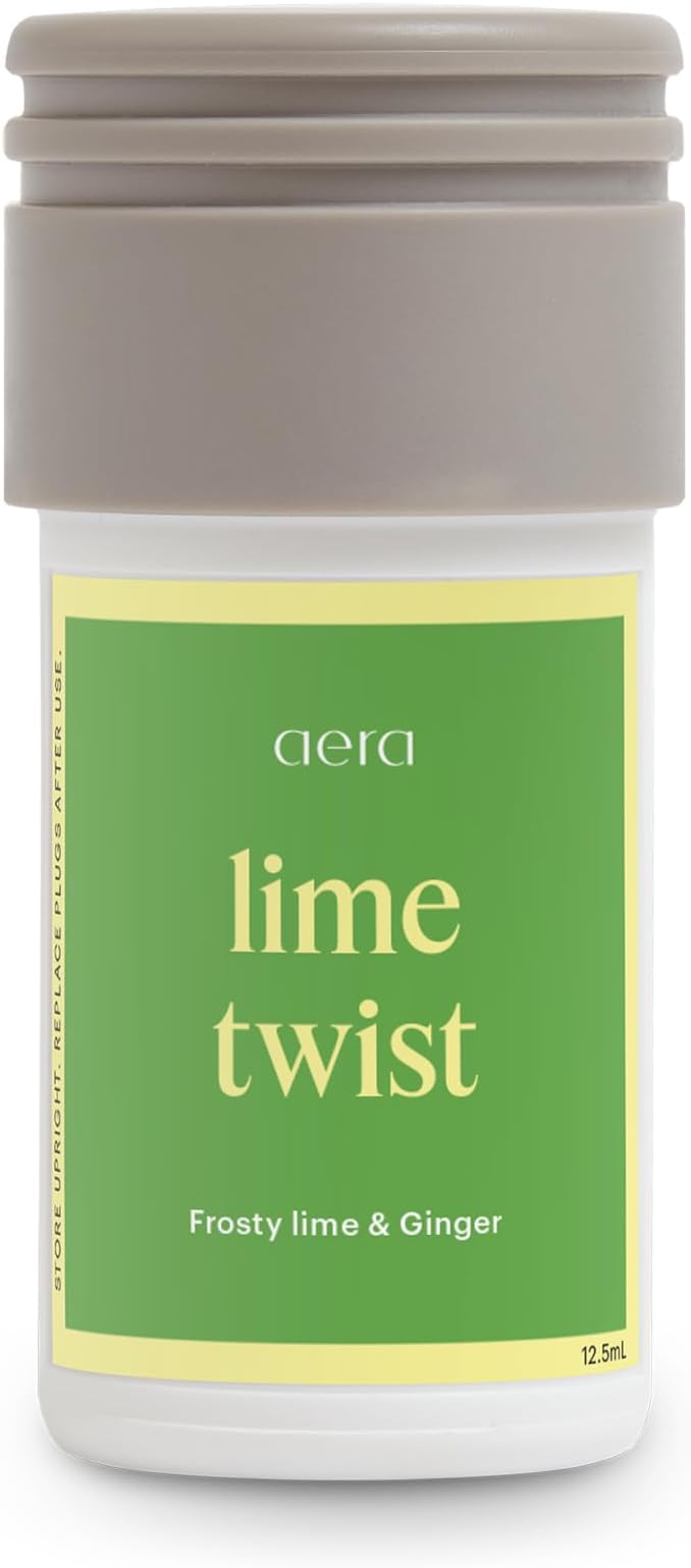 AERA Mini Lime Twist - Essential Oil for Home - Cheerful and Refreshing Fragrance -Notes of Frosty Lime and Ginger- Scent Refill - Capsule Size Works with Mini Diffuser