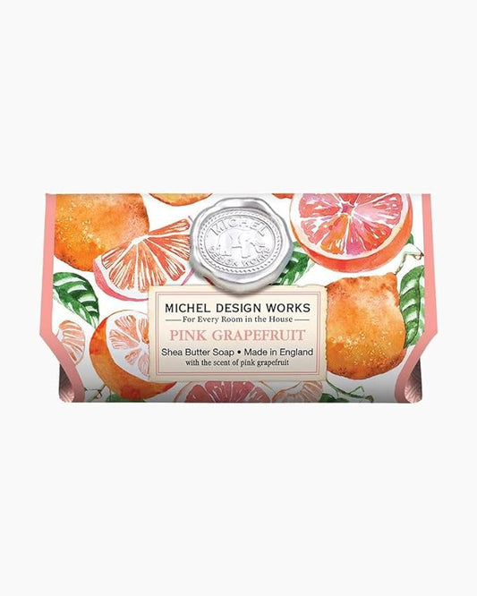 Michel Design Works Large Bath Soap Bar, Pink Grapefruit
