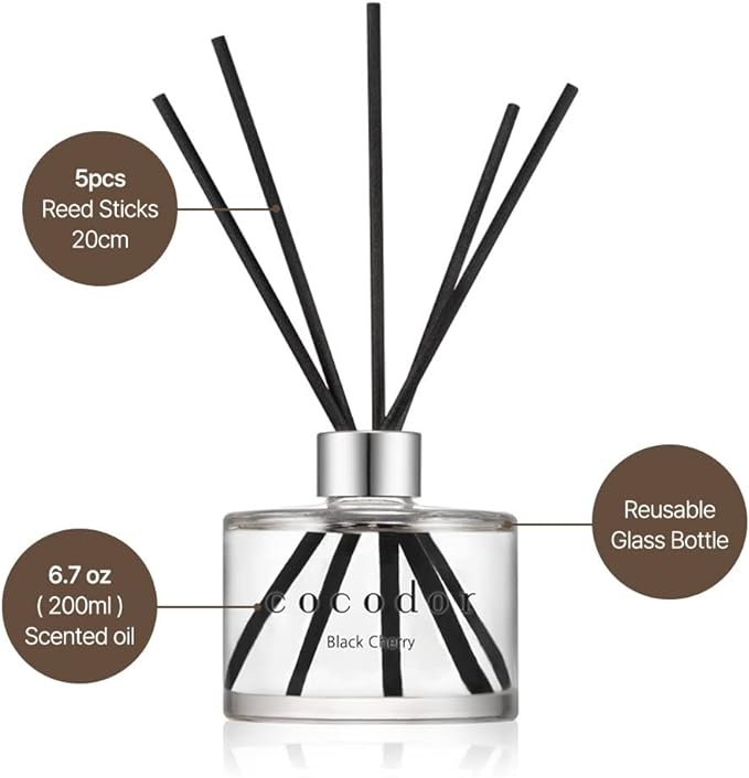 COCODOR Signature Reed Diffuser / April Breeze / 2 Pack / 6.7oz (200ml) / Home & Office Decor, Fragrance Gifts