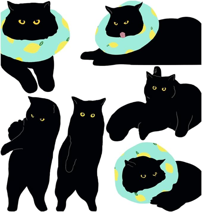 Magnetic Bookmarks - 6 Pieces Assorted Cute Book Markers Clip Set for Teachers Students Book Lovers Reading, for School Office Home Supplies, Kawaii Cat Magnet Page Markers