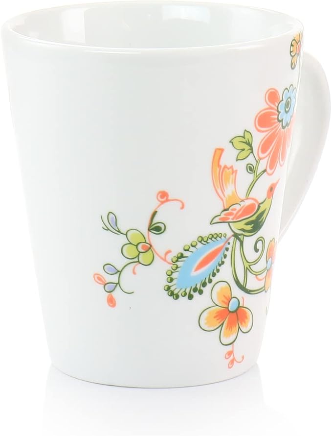 Elama Spring Bloom 16 Piece Round Porcelain Dinnerware Set