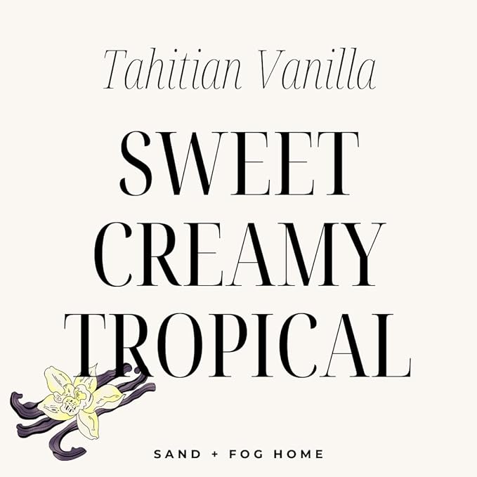 Sand + Fog Tahitian Vanilla Reed Diffuser | Made with Essential Oils | Fill Your Home with The Your Favorite Luxurious Fragrance