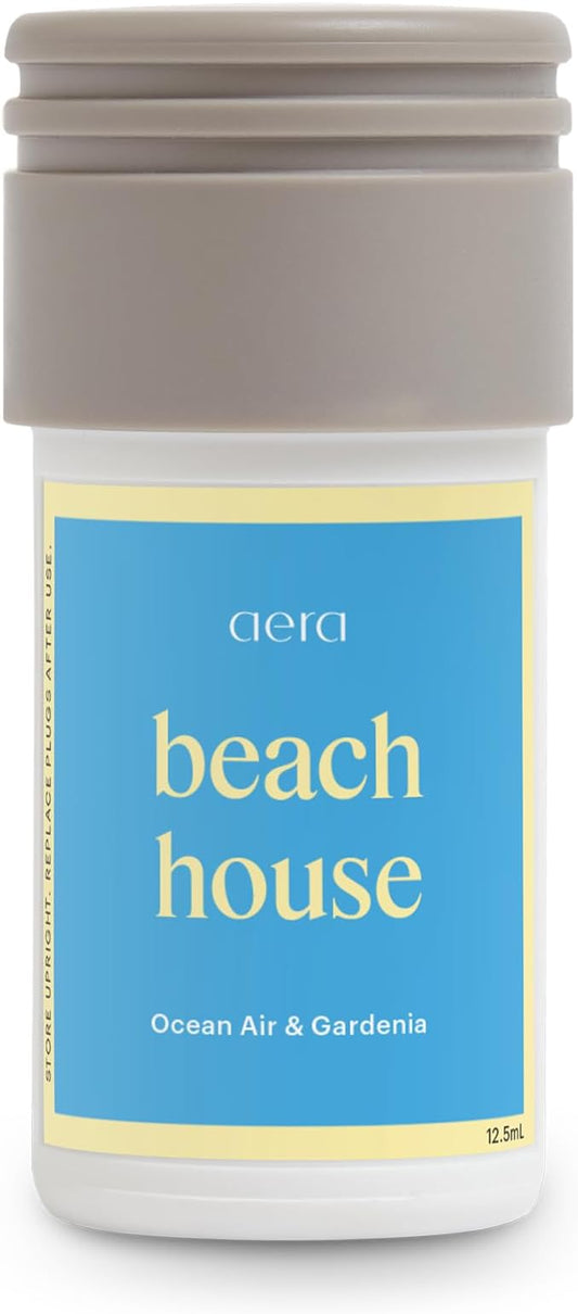 Aera Mini Beach House - Essential Oil for Home - Summer Fragrance - Notes of Ocean Air and Gardenia - Scent Refill - Capsule Size Works with Mini Diffuser