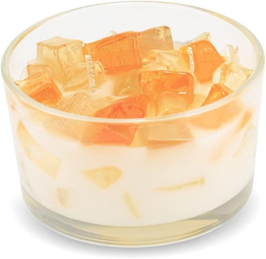 Primal Elements Almond Biscotti Color Bowl Candle, 9 Ounce