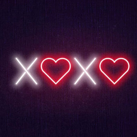 Neon Light Sign LED XOXO Night Lights USB Operated Decorative Marquee Sign Bar Pub Store Club Garage Home Party Decor