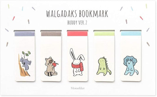 Monolike Magnetic Bookmarks Buddy ver.2, Set of 5