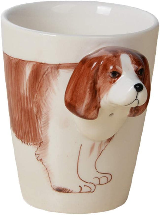 Hand-painted Animals Ceramic Mug (13.66oz) (Beagle)