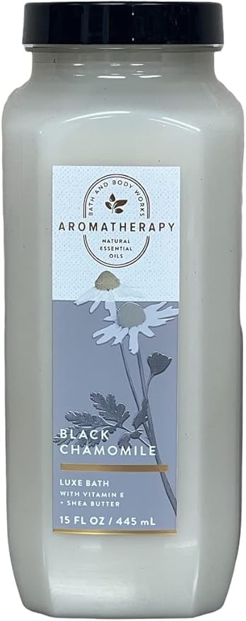 Bath and Body Works Aromatherapy Black Chamomile Luxury Bubble Bath 15 Fl Oz (Black Chamomile)