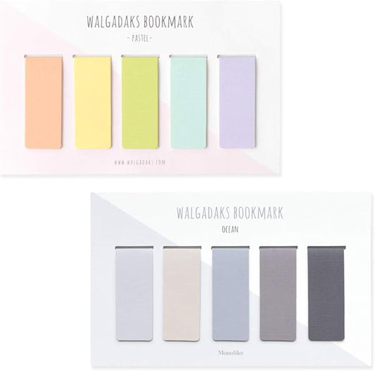 Monolike Magnetic Bookmarks Pastel + Ocean, 10 Pieces