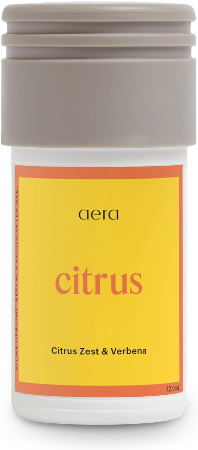 AERA Mini Citrus - Essential Oil for Home - Lemon Zest Fragrance - Notes of Lemon, Orange, Clary Sage and Cedar - Scent Refill - Capsule Size Works with Mini Diffuser
