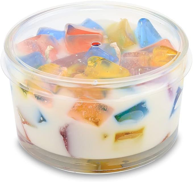 Primal Elements Cupcake Color Bowl Candle, 9 Ounce