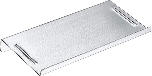 Aothpher Wall Mounted Carbon Steel Bathroom Toilet Phone Holder Shelf, Anti-Slip Style and Silver Brushed Finish