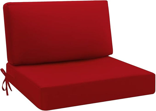 idee-home Outdoor Cushions for Patio Furniture, Waterproof Outdoor Seat Cushion Hampton Bay Deep Seat Replacement Cushions for Garden