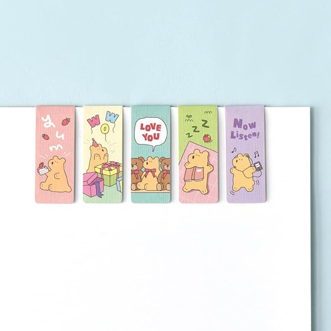 Monolike Magnetic Bookmarks Storytown Momo Series.1, Set of 5