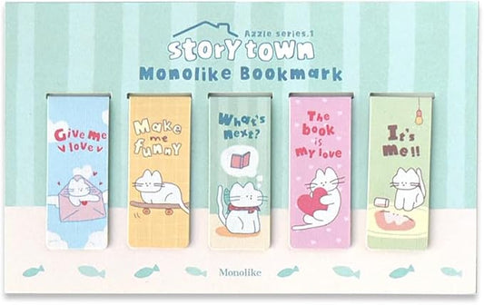 Monolike Magnetic Bookmarks Storytown Azzle Series.1, Set of 5