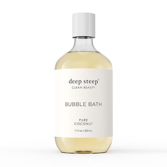 Deep Steep Bubble Bath 17oz (Pack of 1) (17 Fl Oz (Pack of 1), Pure Coconut)
