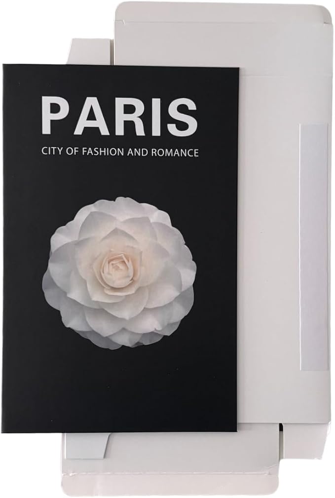 Neutral Home Books Decor Display for Living Room and Office,Paris Tokyo New York Fashion Decorative Book Hardcover Fake Decorative Books for Coffee Tables and Shelves Book Décor (Fold 3)