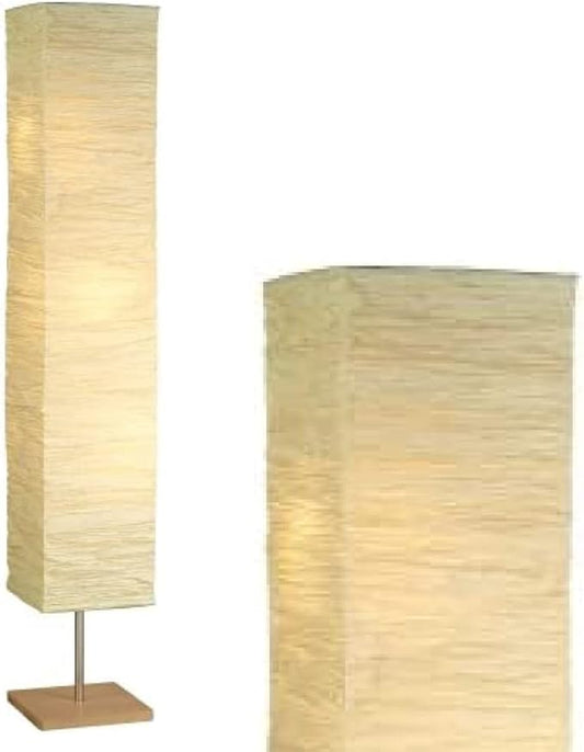 Adesso Three Light Floor Lamp – Natural Wood Base & Adjustable Brightness – Perfect Lighting for Bedroom, Living Room and Corner Decor, Beige