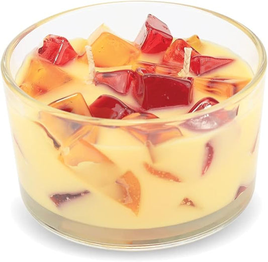 Primal Elements Tahitian Vanilla Color Bowl Candle, 9 Ounce
