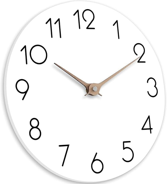 Wall Clock - 12 Inch White