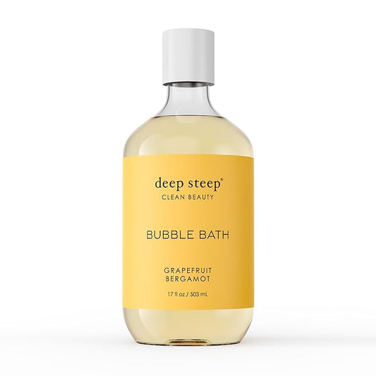 Deep Steep Bubble Bath 17oz (Pack of 1) (17 Fl Oz (Pack of 1), Grapefruit Bergamot)