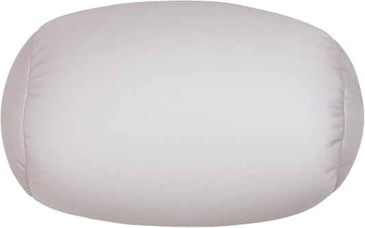 Microbead Body Pillow, Tube Microbead Bolster Bean Smooth Cool Pillow Neck Cervical Roll Pillow for Sleeping 7 x 12Inch Throw Travel Pillow (Sea Shell Color)