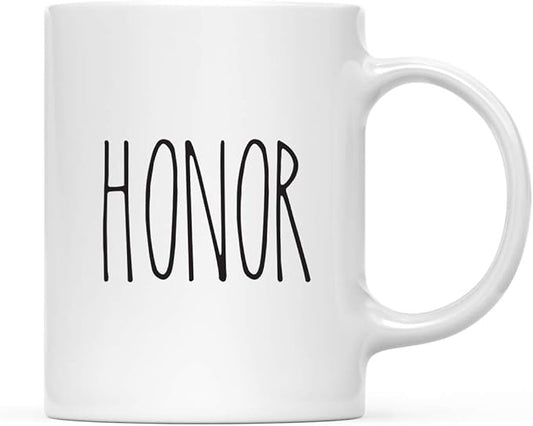 Andaz Press Rustic Farmhouse Kitchen Decor 11oz. Ceramic Coffee Tea Mug, Minimalist Birthday Idea, Includes Gift Box