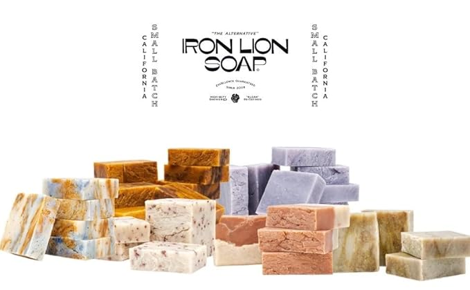 Original 6 Formulas all natural Soap Bar - Made in USA - Bath Soaps for All Skin Types - Plant Based, Cold Process and Handmade (6 Pack)