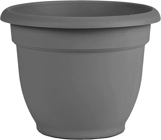 Bloem AP20908 Ariana Self Watering Planter 20", Charcoal Gray