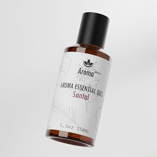 Santal Essential Oil Blend Inspired by Santal-33 Perfume – Luxury Hotel Scented Aromatherapy Diffuser Oil for Home – Sandalwood, Violet, Cedar – for Ultrasonic Diffuser, Humidifier, Reed – 150ML