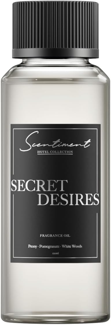 Secret Desires Hotel Diffuser Oil | Aromatherapy Fragrance | Inspired by ARIA® Las Vegas | Notes of Lemon Crème, Raspberry, Pomegranate & Peony (120 mL)
