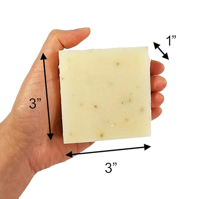 Handmade Fresh Goat's Milk Bar Soap (Unscented, 3 bars (Economy Pack))
