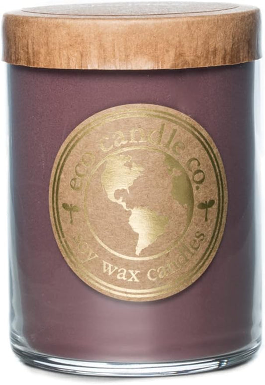 Eco Candle Co. Recycled Candle, Goddess, 18 oz. Double Wick - Scents of Patchouli, Jasmine, Sandalwood, Cinnamon, Vetiver, & Musk - 100% Soy Wax, Hand Poured, Phthalate Free, Midwest Soybeans