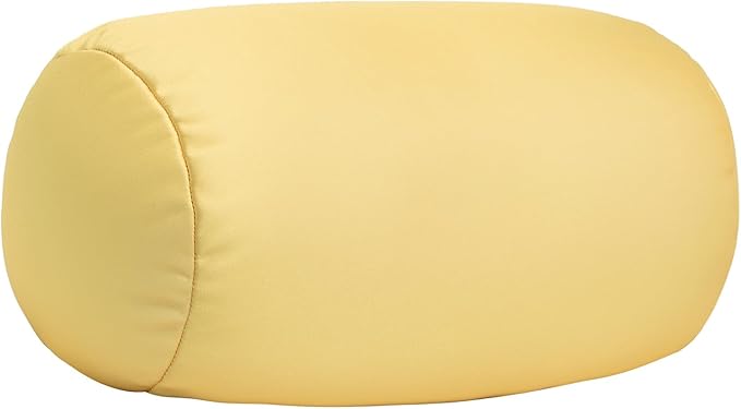 Microbead Body Pillow, Tube Microbead Bolster Bean Smooth Cool Pillow Neck Cervical Roll Pillow for Sleeping 7 x 12Inch Throw Travel Pillow (Pineapple Color)