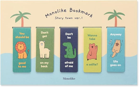 Monolike Magnetic Bookmarks Story Town Ver.1, Set of 5
