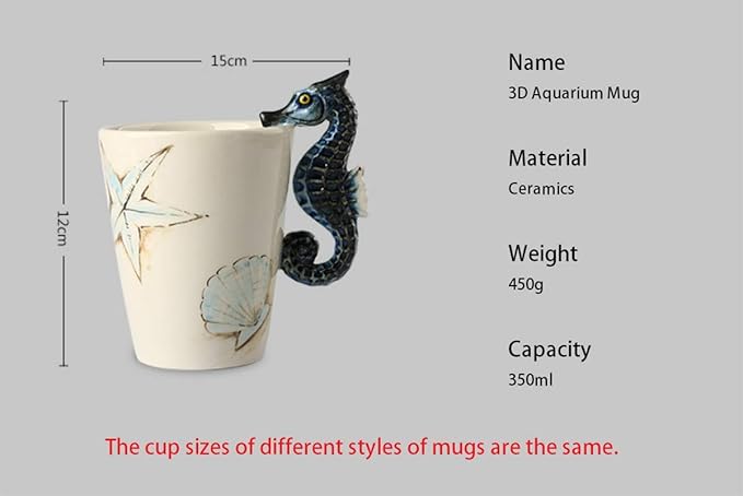Hand-painted Animals Ceramic Mug (13.66oz) (Octopus)