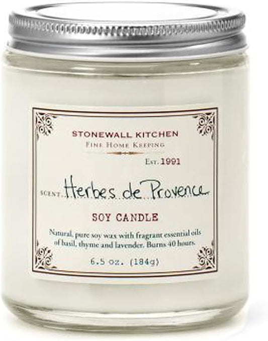 Stonewall Kitchen Herbes de Provence Soy Candle, 6.5 oz