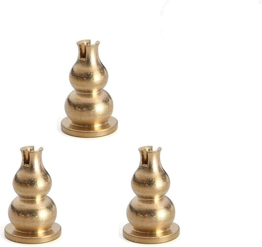 3 Pack Incense Burner Incense Holder Replacement Copper Incense Sticks Holders Stand for Sai Baba Nag Champa Agarbatti Sandalwood Coils Incense Ash Catcher Bowl Natural Marble Incense Burner